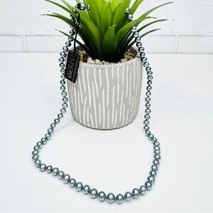 SOLD NWT 20” Honora Steel Blue Genuine Freshwater Pearl Sterling Silver Necklace